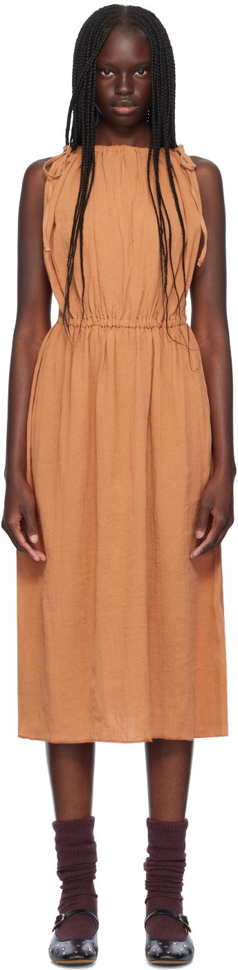 Klä Baserange Midi Sleeveless Dress Orange | DRDI-CL-AU24