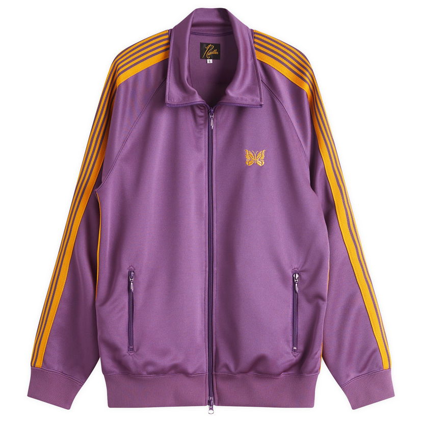 Jacka Needles Needles Poly Smooth Track Jacket, Size L Purpur | QV305-C