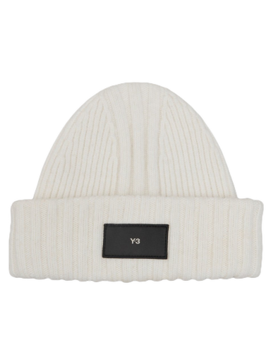 Mössa Y-3 Knitted Beanie Vit | IL6964