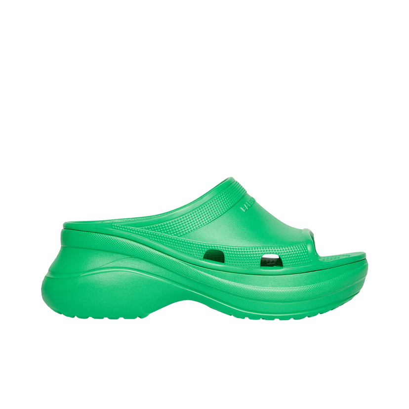 Sneakers och skor Balenciaga Crocs x Pool Slide Sandals Green Grön | 677386W1S8E3033