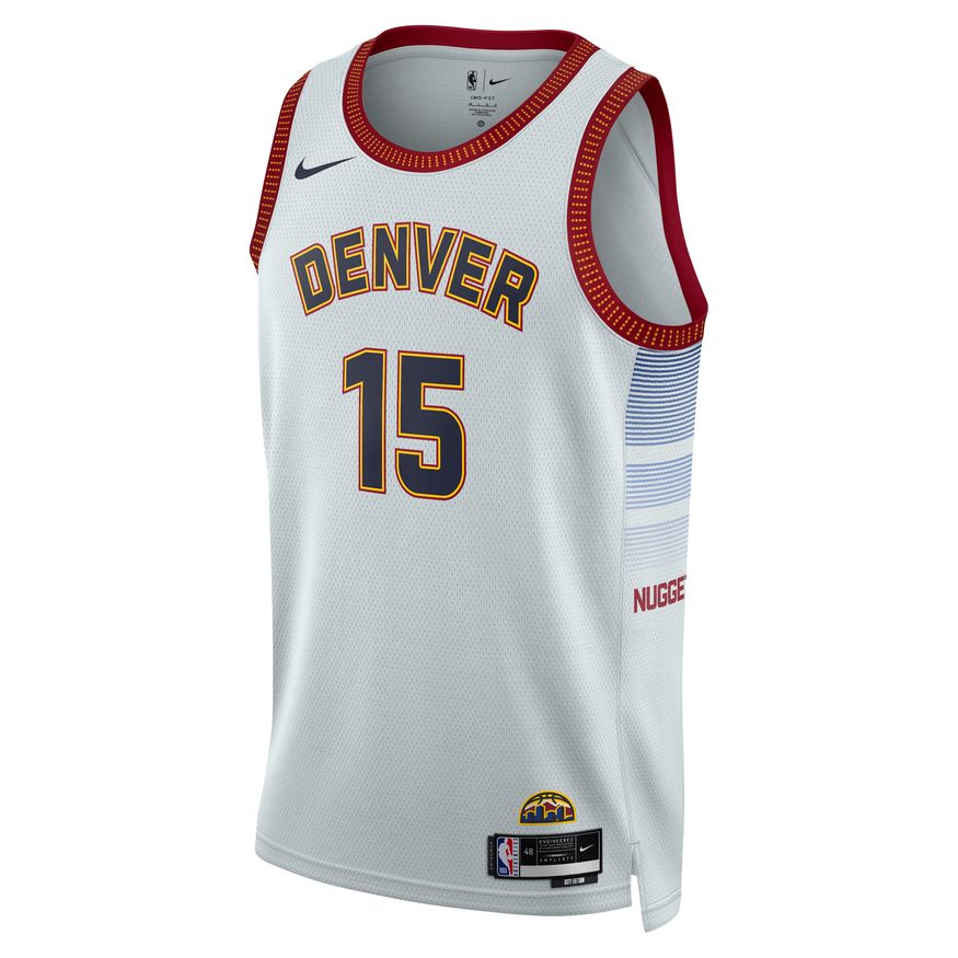 Jersey Nike Dri-FIT NBA Nikola Jokic Denver Nuggets City Edition 2022 Swingman Jersey Vit | DO9591-044, 0