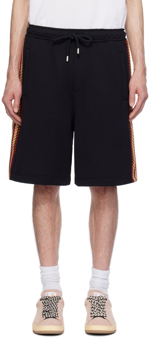 Shorts LANVIN Side Curb Shorts Svart | RM-TR0064-J212-P24
