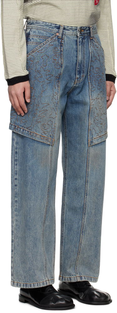 Jeans Andersson Bell Andersson Bell Embroidery Wrap Jeans Blå | apa782m, 1
