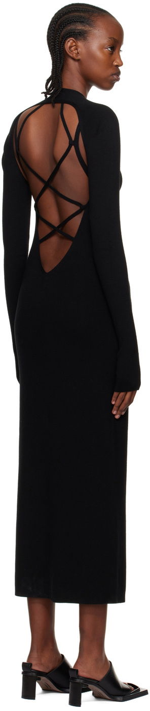Klä Dion Lee Plaited Midi Dress Svart | A7613P22, 2