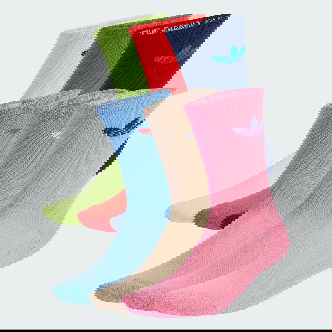 Strumpor adidas Performance Trefoil Cushion Crew Socks - 6 Pairs Flerfärgad | JY2679, 0