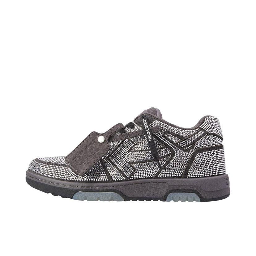 Sneakers och skor Off-White Out Of Office OOO Low Tops Dark Grey Strass Grå | OMIA189S23LEA0080701