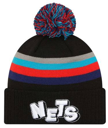 Mössa New Era New Era Brooklyn Nets NBA 23-24 Pom Beanie Svart | 60429877-60429877, 0