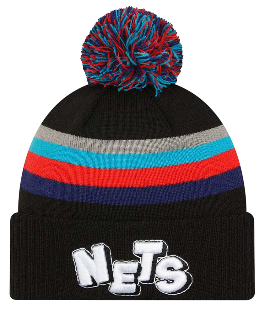 Mössa New Era New Era Brooklyn Nets NBA 23-24 Pom Beanie Svart | 60429877-60429877