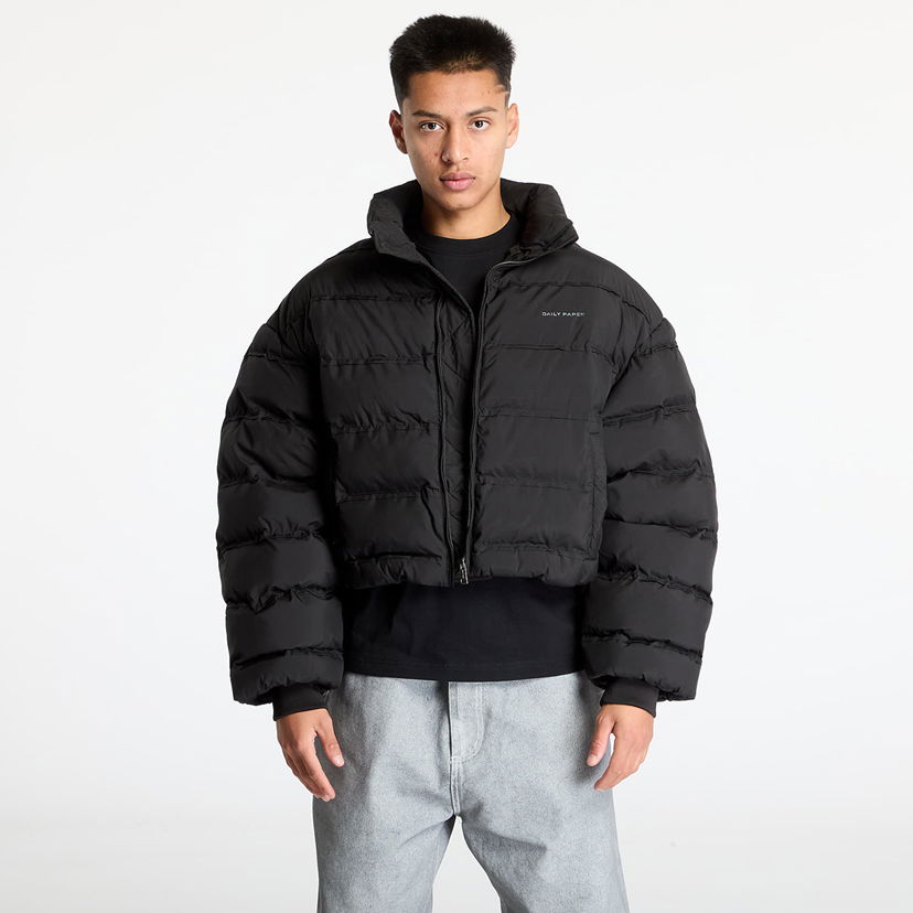 Pufferjacka DAILY PAPER Relaxed Short Puffer Jacket Svart | 2423005
