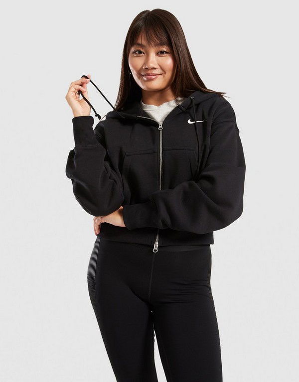 Sweatshirt Nike Cropped Fleece Hoodie Svart | HV2426-010