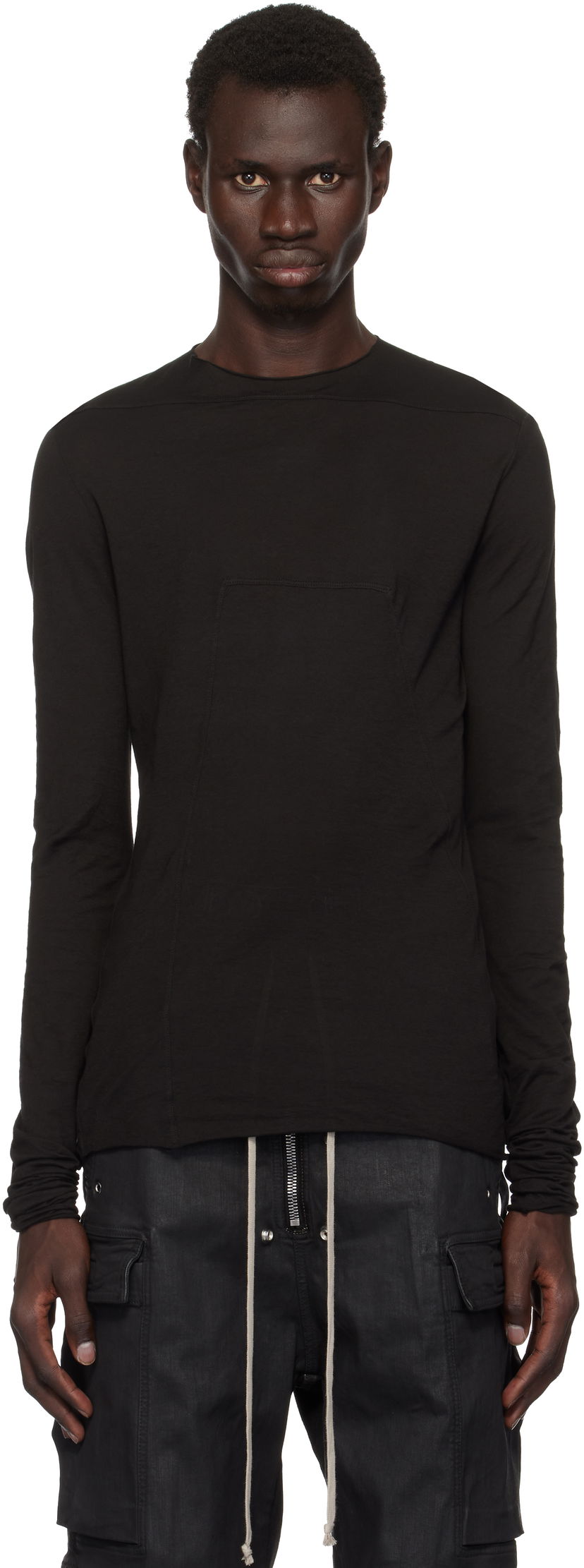 T-shirt Rick Owens Long Sleeve T-Shirt Svart | DU02D2267 BH