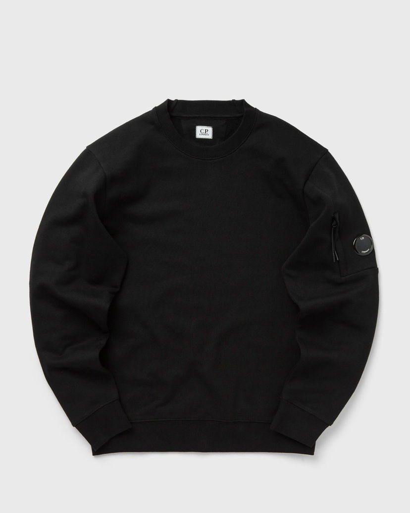Sweatshirt C.P. Company DIAGONAL RAISED FLEECE CREW NECK LENS SWEATSHIRT Svart | 17CMSS023A005086W-999