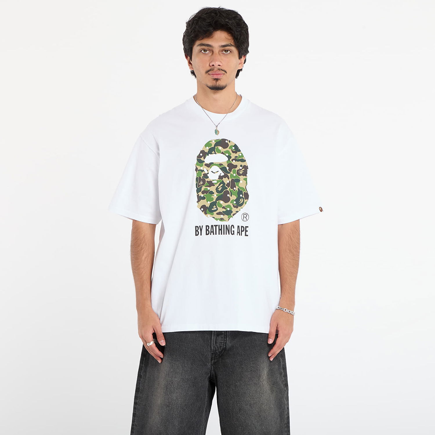 T-shirt BAPE ABC Dot Camo Relaxed Fit T-Shirt Vit | 001TEL801313MWHT, 0