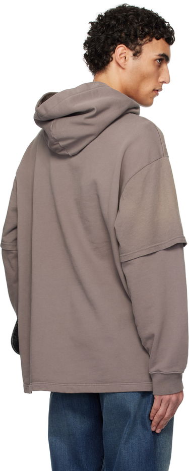 Sweatshirt Acne Studios Acne Studios Double-Layered Hoodie Brun | AI0160-, 2