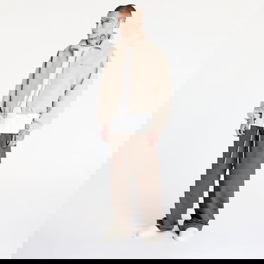 Jacka Fear of God Fear of God Essentials Bonded Canvas Zip-Up Jacket Beige | 202SP258061F-198, 6