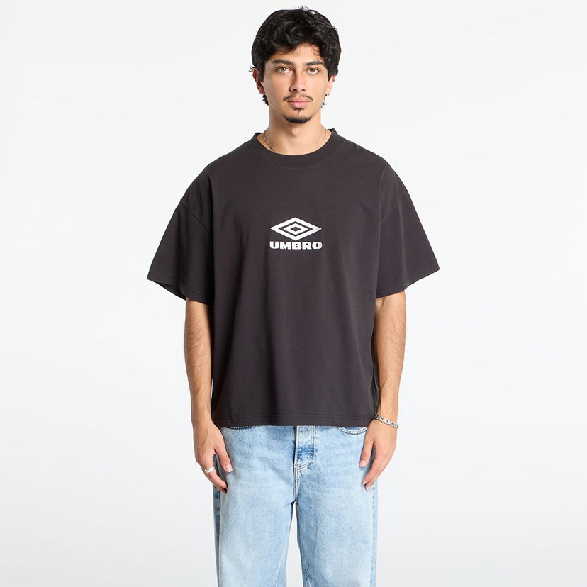 T-shirt Umbro Oversized Og Logo T-Shirt Svart | UBMW0238JY55 BLK0020 New