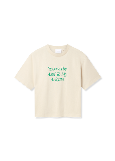 T-shirt AXEL ARIGATO Printed T-Shirt with Short Sleeves Beige | A3010002, 1