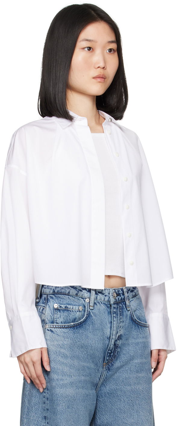 Skjorta rag & bone Rag & Bone Martha Cropped Shirt Vit | WAW24PA0024602, 1