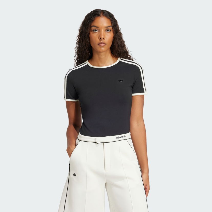 Kropp adidas Originals Premium 3-Stripes Cali T-Shirt Svart | JD5468