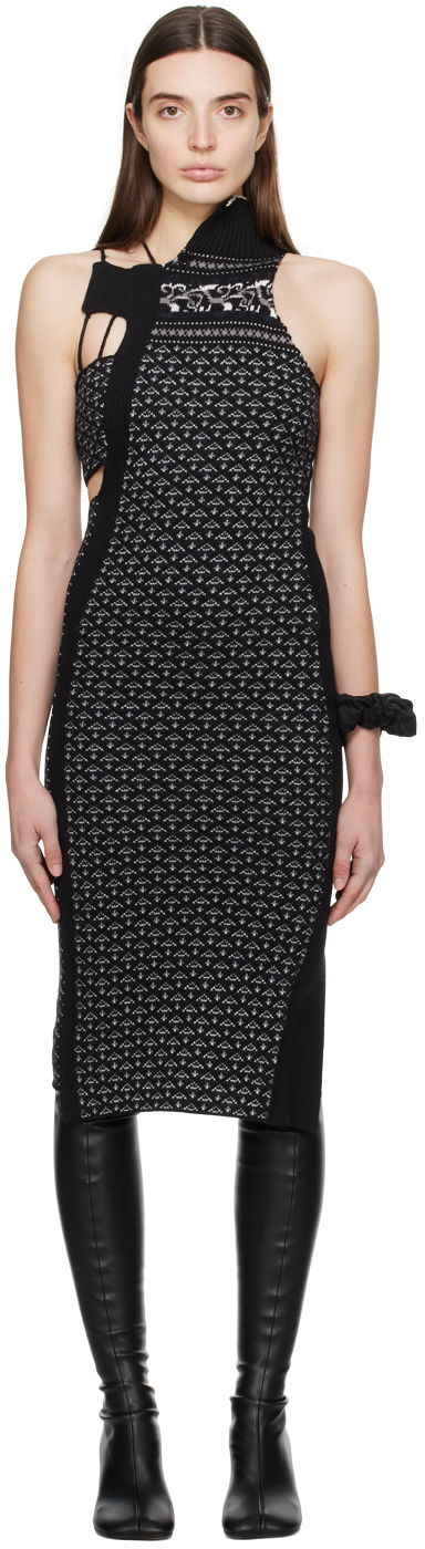 Klä Maison Margiela MM6 Asymmetric Midi Dress Svart | S52DD0034 S18451