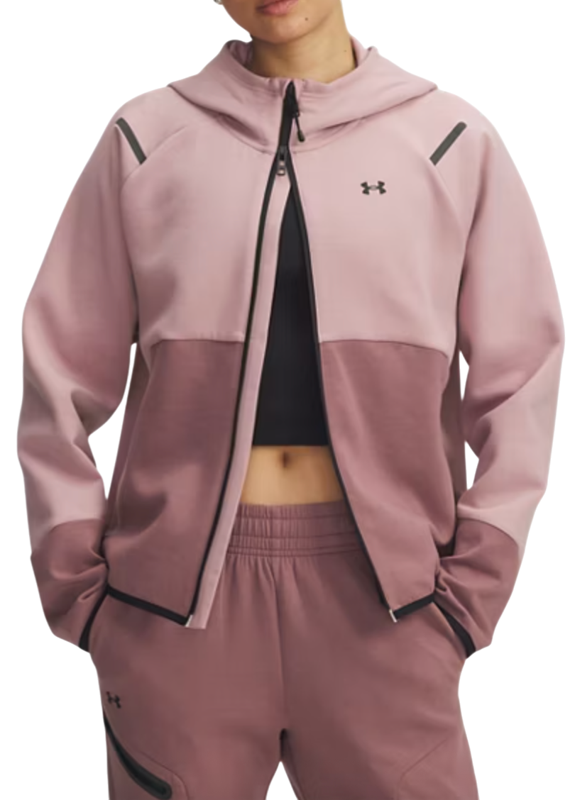 Jacka Under Armour Unstoppable Fleece Hooded Jacket Rosa | 1379842-673