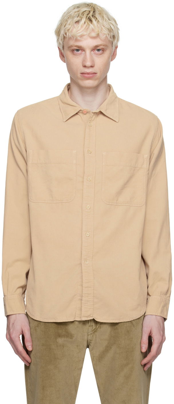 Skjorta Paul Smith PS Paul Smith Patch Pocket Shirt Beige | M2R-450Y-L21879-60