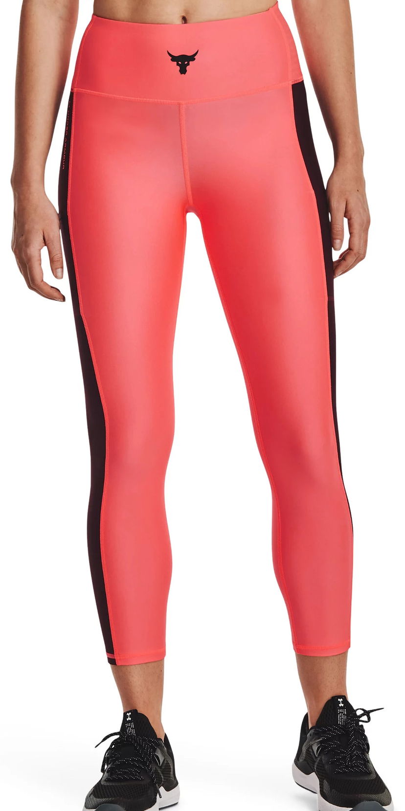 Damasker Under Armour Project Rock High-Waisted Ankle Leggings Rosa | 1373597-652