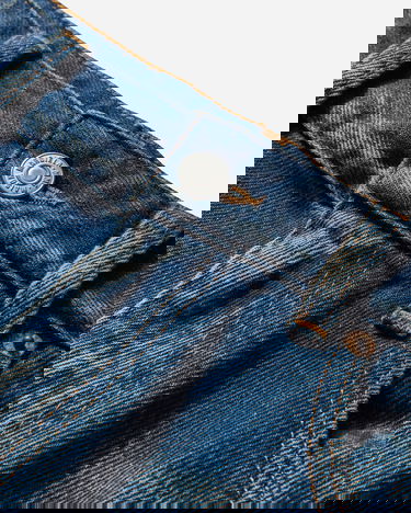 Jeans Maison Margiela Wide-Leg Washed Denim Jeans Blå | SH0LA0024 962, 3