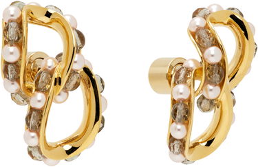 Örhängen KIKO KOSTADINOV Kiko Kostadinov Kandel Gold-Tone, Pearl, and Smoky Quartz Earrings Gul | KKWAW25ER02-156, 1