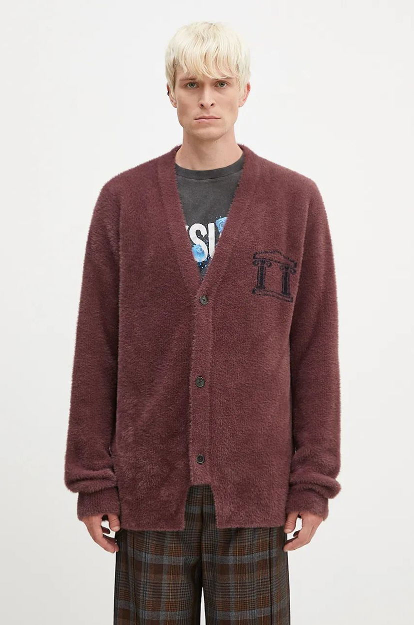 Sweater Aries Oversized Chenille Knit Cardigan Brun | AR2002402