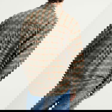 Skjorta OUR LEGACY Our Legacy Borrowed Shirt, Iowa Flannel Check Grön | M4252BI, 3