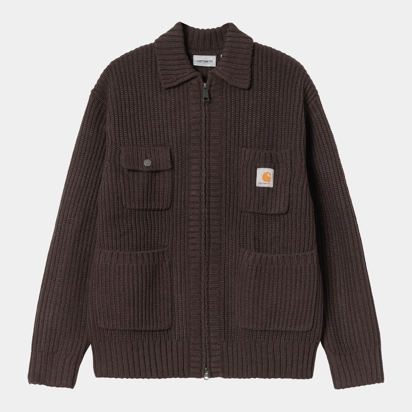 Jacka Carhartt WIP Carhartt WIP Chore Knit Jacket Brun | I035399_9
