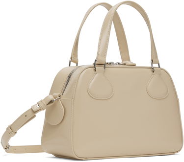 Axelväska Courrèges Studded Leather Bowling Bag Beige | 324GSA130CV0033, 2