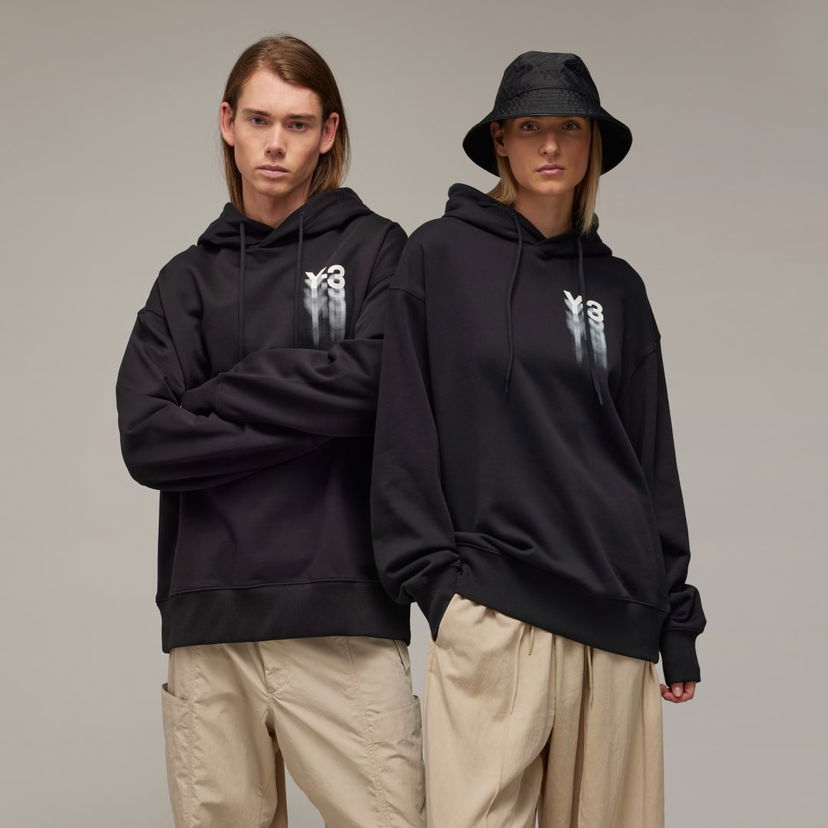 Sweatshirt Y-3 Graphic Hoodie Svart | IZ3169