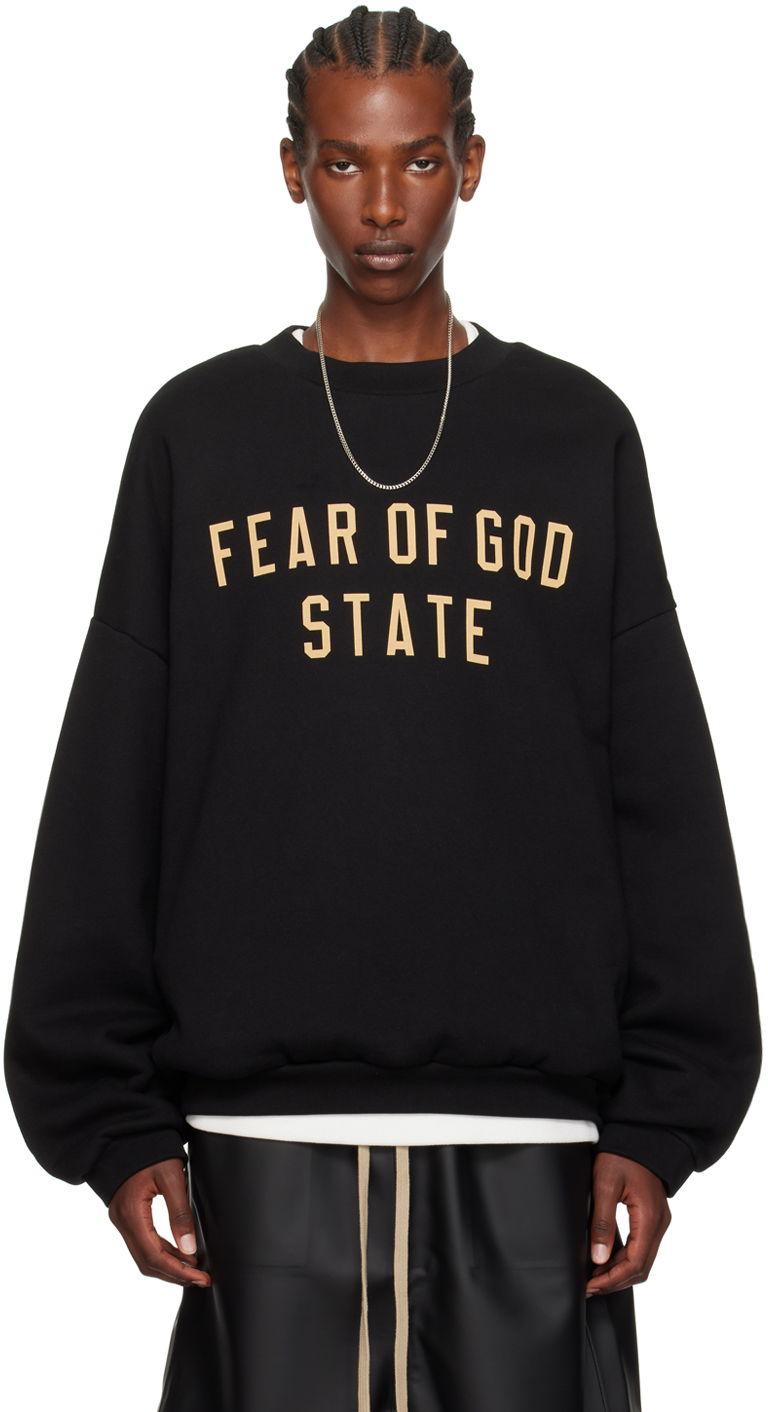 Sweatshirt Fear of God Designer Crewneck Sweatshirt Svart | 192BT246260F