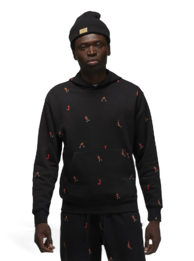 Sweatshirt Jordan Jordan Essentials Holiday Jumpman Fleece Sweatshirt Svart | DV9392-010