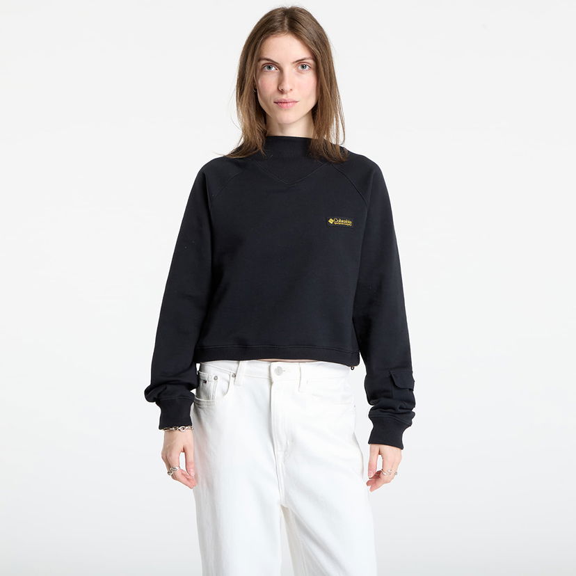 Sweatshirt Columbia Columbia High Cascades™ Crop French Terry Sweatshirt Svart | 2136421010