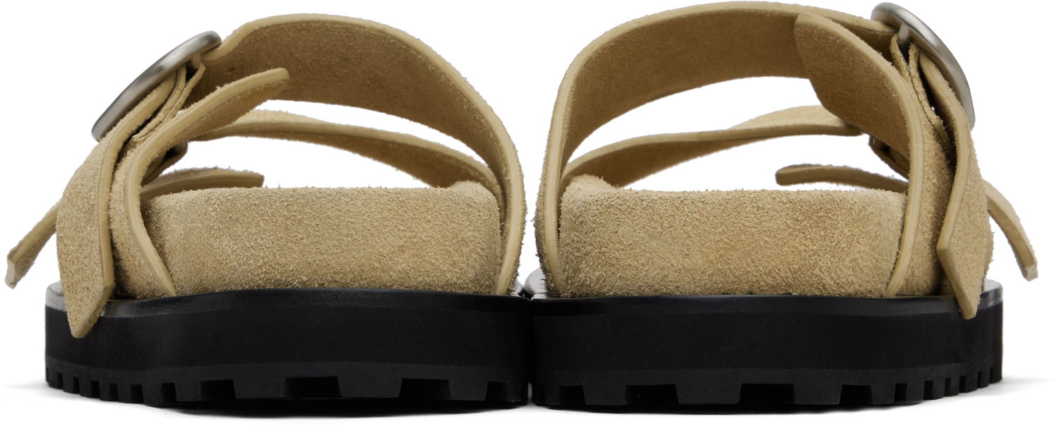 Kläder Jil Sander Jil Sander Pin-Buckle Suede Sandals Beige | J44WP0026_P8213, 1