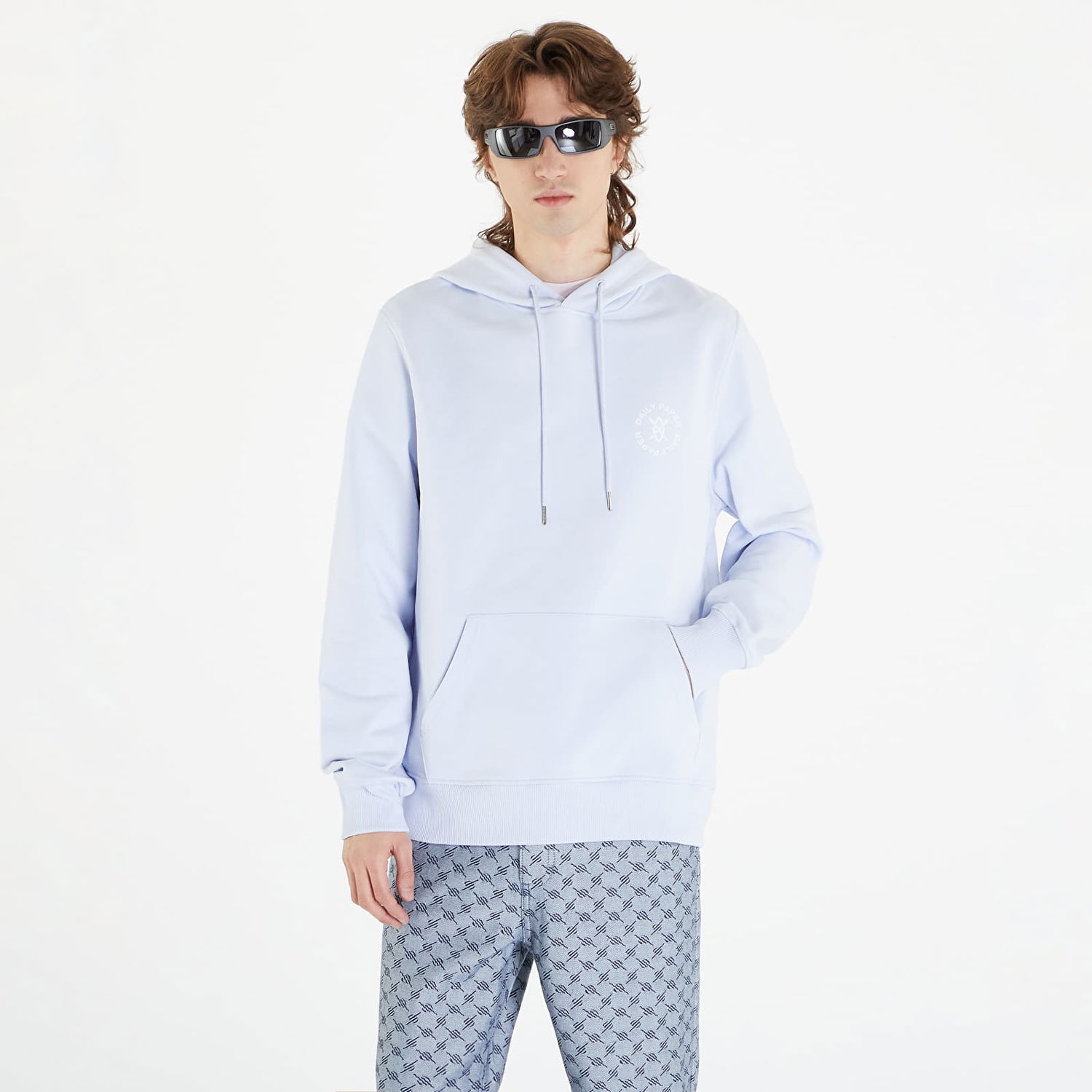 Sweatshirt DAILY PAPER Circle Hoodie Blå | 2412003, 0