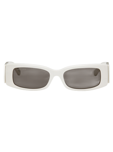 Solglasögon Balenciaga Max Rectangle Vit | BB0260S-003