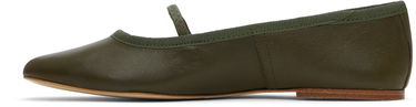 Kläder A.P.C. A.P.C. Swan Ballerina Flats Grön | PXBVQ-F53295, 2