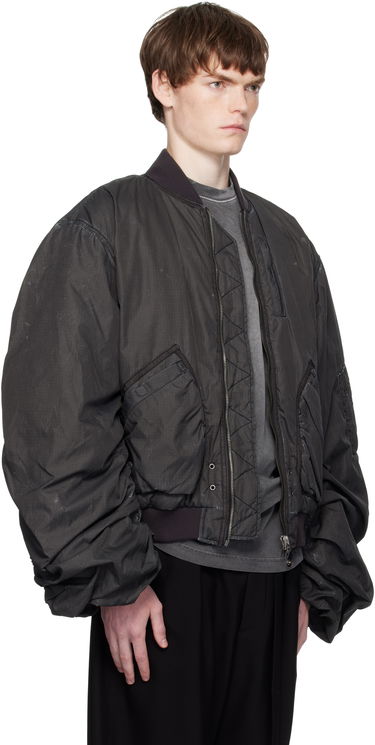 Bomberjacka We11done We11done Washed Nylon Bomber Jacket Svart | WD-JP2-25-059-U-BK, 1