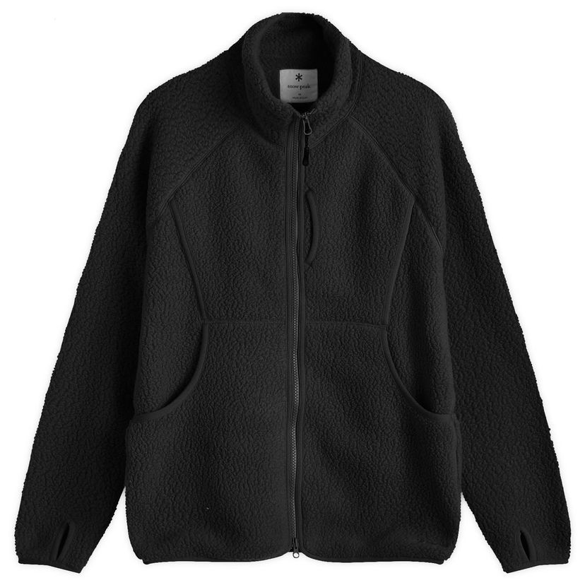 Sweatshirt Snow Peak Thermal Boa Fleece Jacket Svart | SW-24AU005-BLK