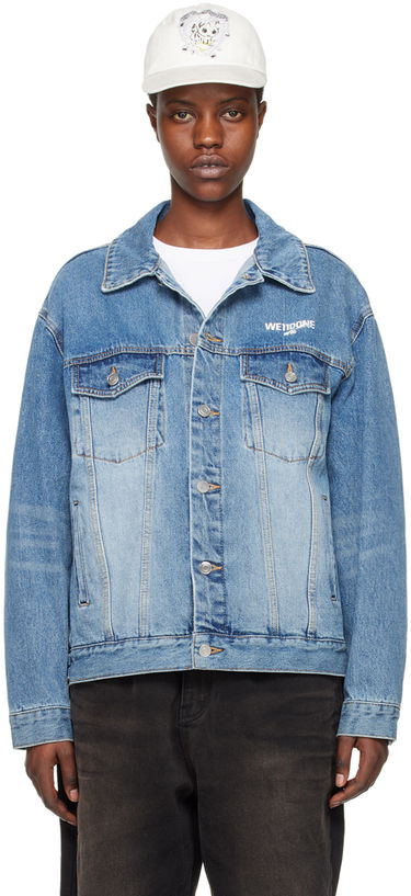 Jacka We11done We11done Faded Denim Jacket Blå | WD-DJ1-23-913-U-BL, 0