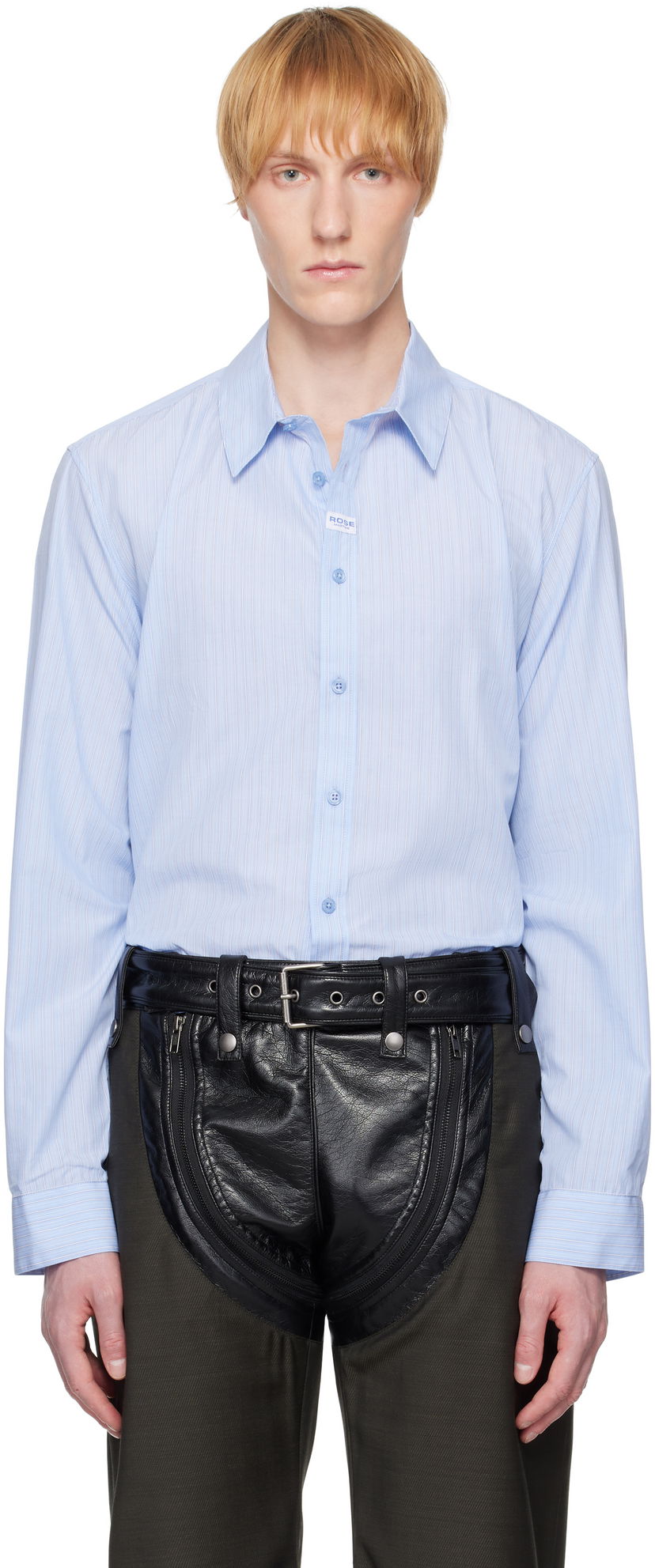 Skjorta Martine Rose Martine Rose Classic Striped Shirt Blå | 401WS15509