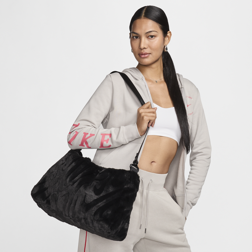 Tygpåse Nike Faux Fur Tote Bag Svart | FZ1323-010