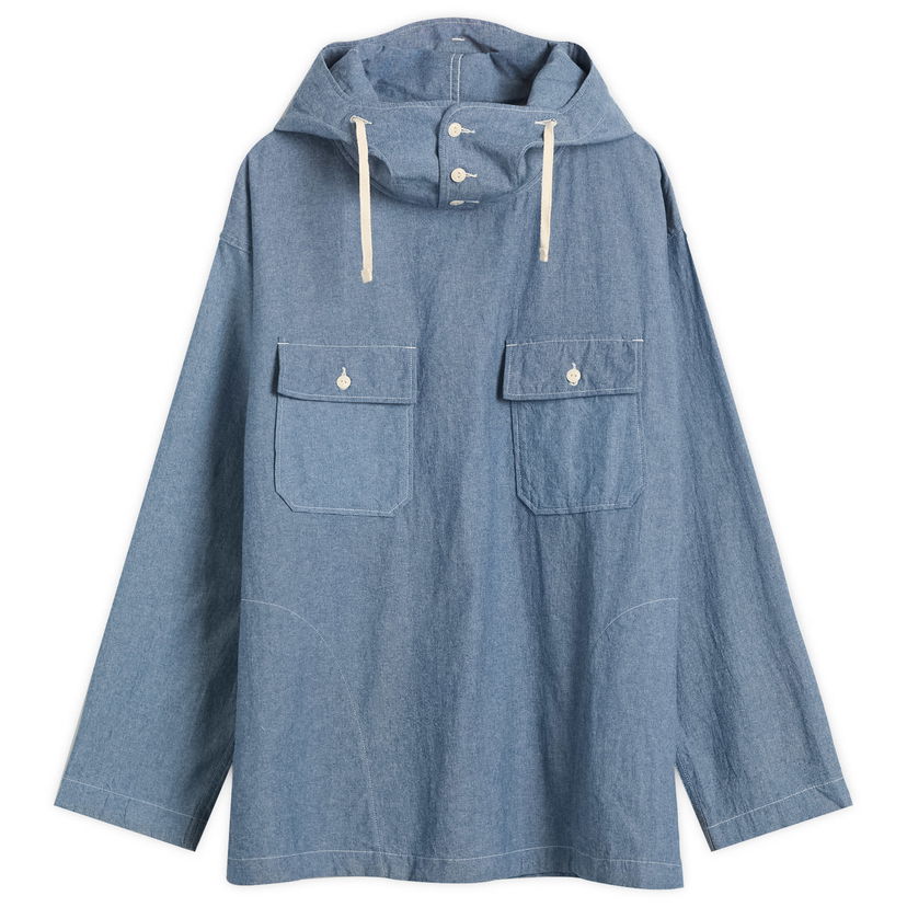 Skjorta Engineered Garments Engineered Garments Chambray Cagoule Shirt, Size Small Blå | 25F1A010-RK025