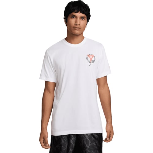 T-shirt Nike Graphic Print Cotton T-Shirt Vit | HV5150