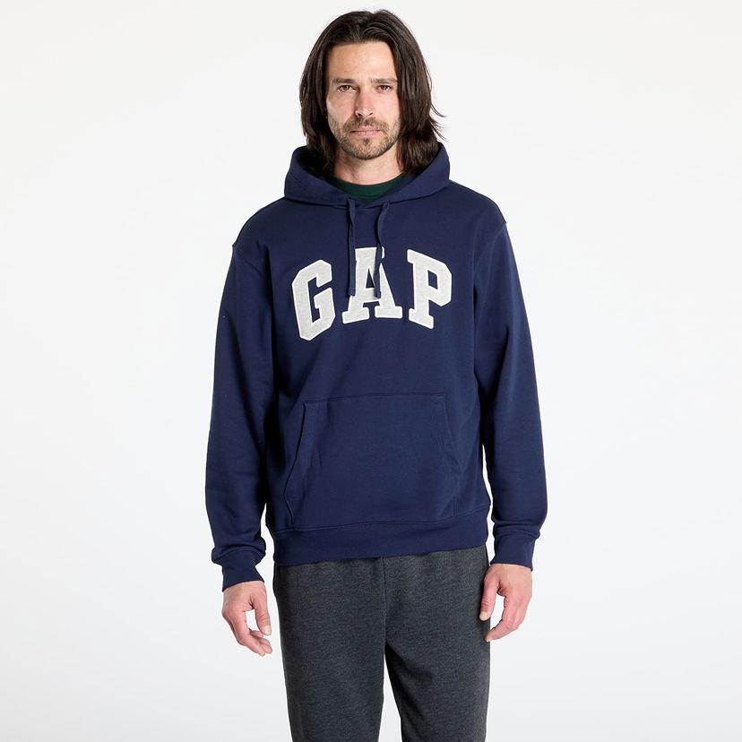 Sweatshirt GAP Logo Hoodie Mörkblå | 868453-07