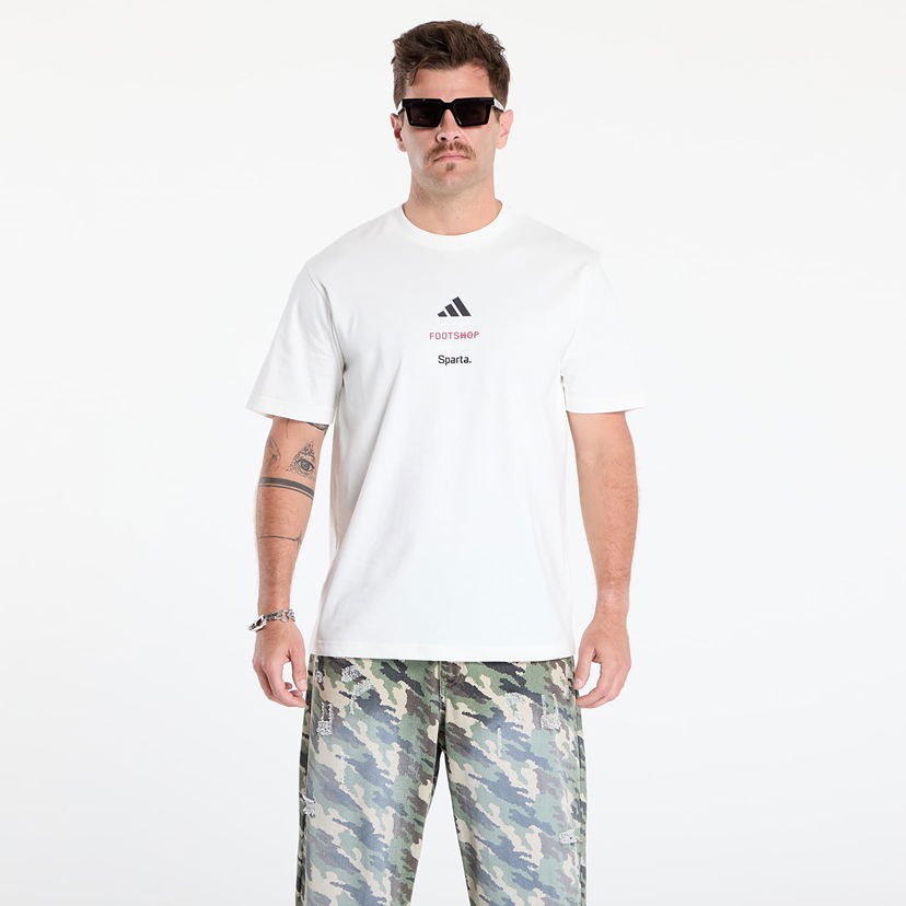 T-shirt adidas Performance Footshop x Sparta Logotype Tee Vit | FTSHP_492